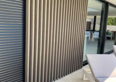 Lamas de madera exterior